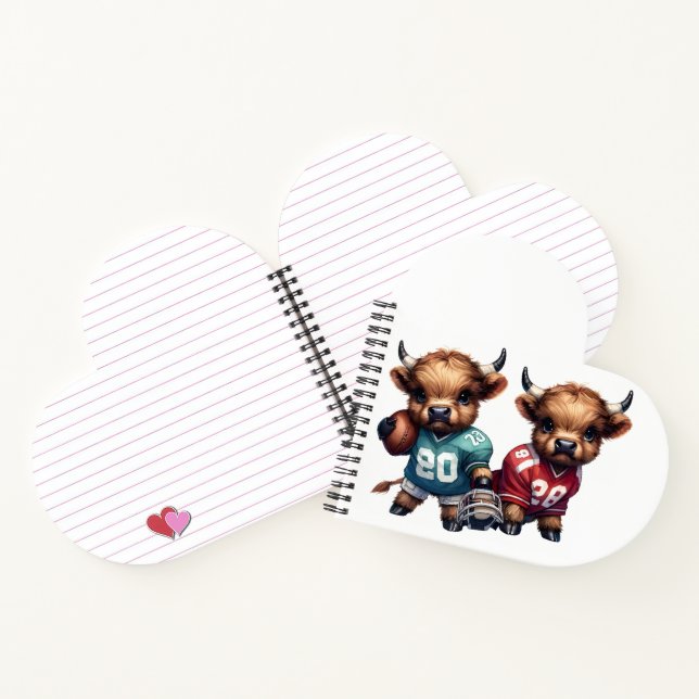 Kühe und Fußball Notizbuch (Innenseite)