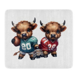 Kühe und Fußball Schneidebrett