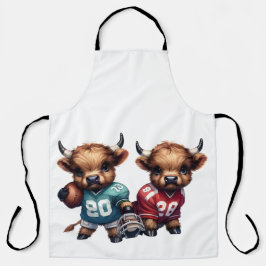 Kühe und Fußball Schürze