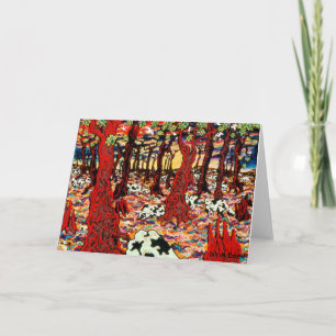 "Kühe zu Weihnachten im Wald", nina Beall