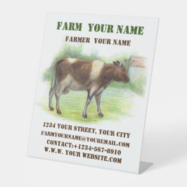 Kuhfarm Sockelschild