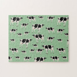 Kuhfarm Tiermuster Puzzle