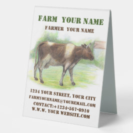 Kuhfarm Tischaufsteller