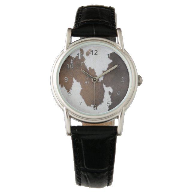 Kuhfell Armbanduhr (Vorderseite)