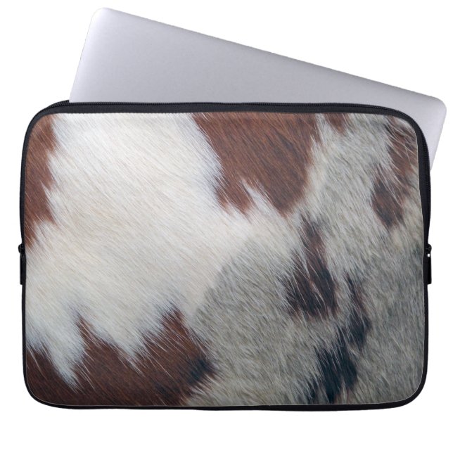 Kuhfell Laptopschutzhülle (Vorderseite)