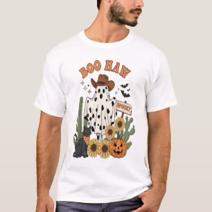 Kuhfleck-Geist Western-Funny Halloween T-Shirt