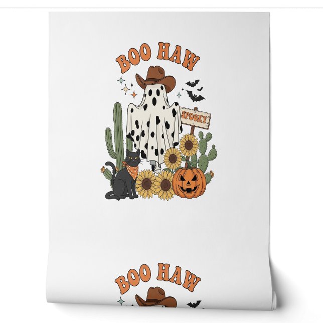 Kuhfleck-Geist Western-Funny Halloween Tapete (Abrollen)