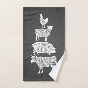 Kuhfleisch Fleisch von Hühnerfleisch von Kühen, Handtuch
