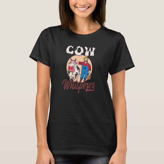 Kuhflüsterer Landwirt T-Shirt (Vorderseite)