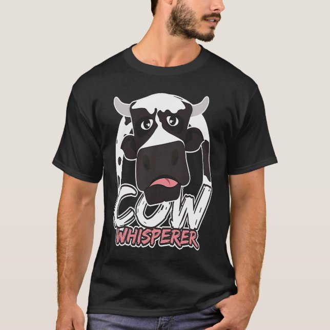 Kuhflüsterer Vintage Farmer T-Shirt (Vorderseite)