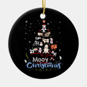 Kuhgeschenk Mooy Christmas Cow Lover Geschenk Keramik Ornament