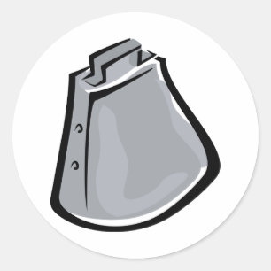 Kuhglocke Runder Aufkleber