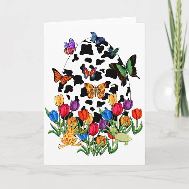 Kuhhauteier Feiertagskarte (Vorderseite)