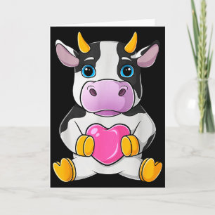 Kuhherz Süßer Valentinstag Farm Tier Frauen Ki Karte