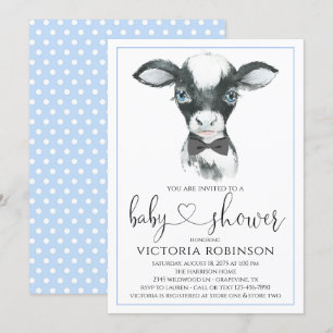 Kuhjungen-Farm-Baby-Shower-Einladungen Einladung