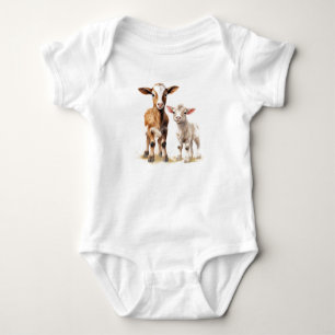 Kuhkälber, Kuh, Kalb, Babygeschenk Baby Strampler