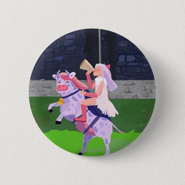 Kuhkrieger Button (Vorderseite)