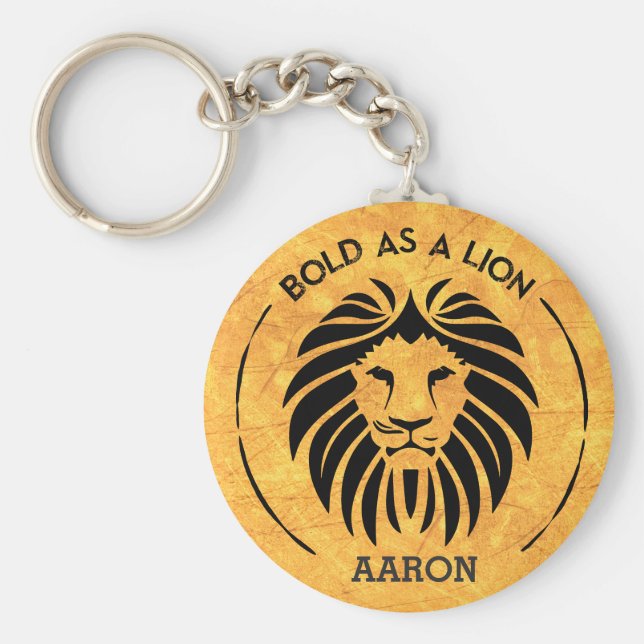 kühl als LöwenSchlüsselanhänger Schlüsselanhänger (Vorne)