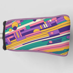 Kühl, bunt Retrodesign der 80er/90er Golf Headcover