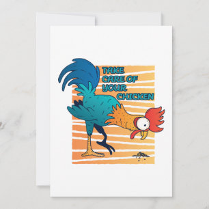 Kühl dich um dein Huhn Dankeskarte