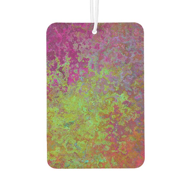 Kühl, farbig, Spritzer Paint, Grunge Abstrakt Autolufterfrischer (Rückseite)