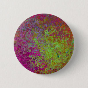 Kühl, farbig, Spritzer Paint, Grunge Abstrakt Button