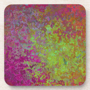 Kühl, farbig, Spritzer Paint, Grunge Abstrakt Getränkeuntersetzer