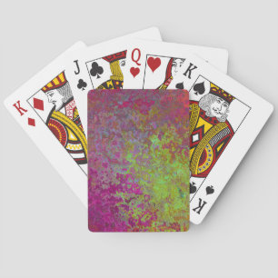 Kühl, farbig, Spritzer Paint, Grunge Abstrakt Spielkarten