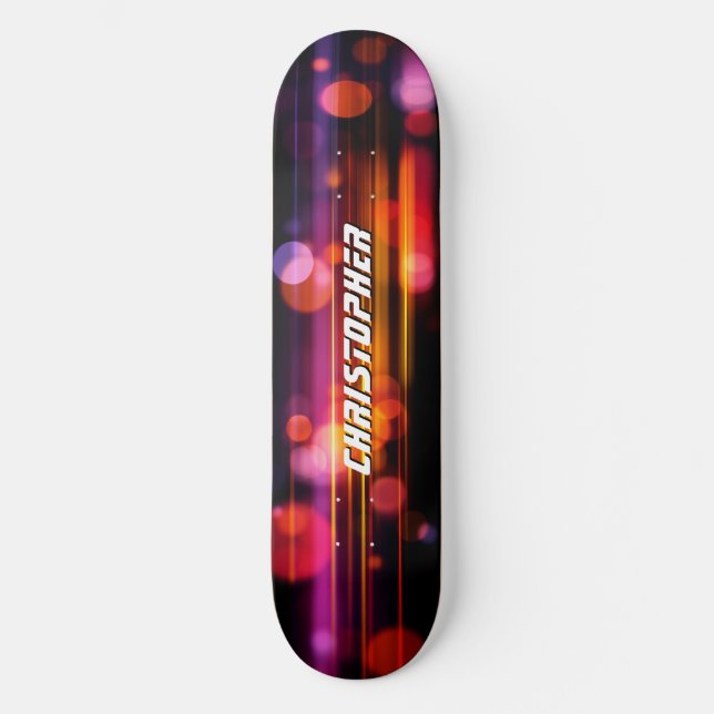 Kühle abstrakte Bewegtgrafik-Style Skateboard (Vorderseite)