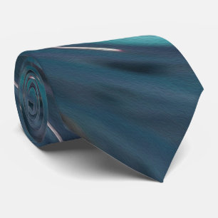 Kühle abstrakte Retro-Schwarz- und Teal-Kosmos-Swi Krawatte
