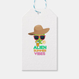 Kühle Alien-Sommerferien-Vibes Geschenkanhänger