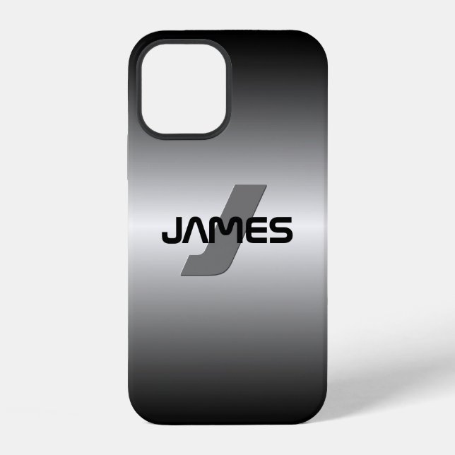 Kühle anpassbare Name & Monogramm iPhone Hülle (Rückseite)