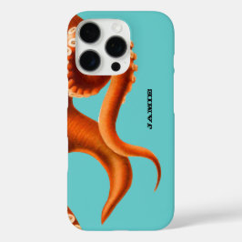 Kühle Aqua und Orange Octopus iPhone 5 iPhone 16 Pro Hülle