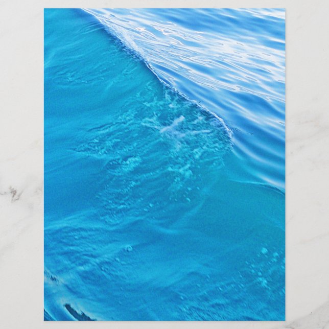 Kühle blaue Wasserwelle (Vorderseite)