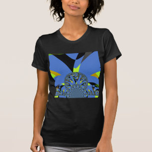 Kühle Bögen mit fraktalen Kugeln Kunst-Design T-Shirt