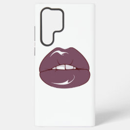 Kühle braune Lippen Samsung Galaxy Hülle