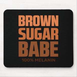 Kühle Braune Zucker Sein Schwarz Afroamerikanische Mousepad