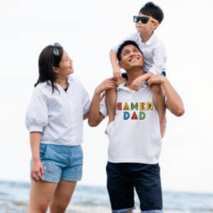 Kühle bunte 'GAMER' VATER   Vatertag T-Shirt