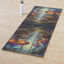 Kühle Bunte Pilzhäuser Yogamatte
