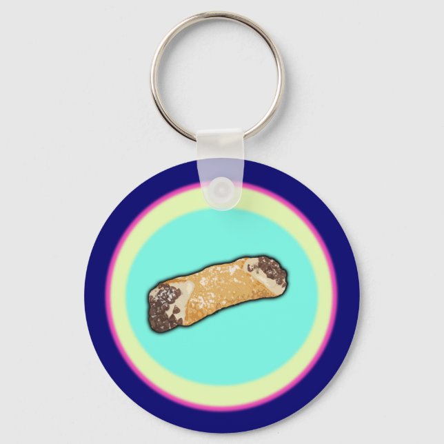 Kühle Cannoli-Kunst Schlüsselanhänger (Vorderseite)