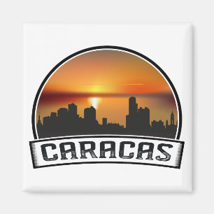 Kühle Caracas Venezuela Skyline Vintage Reise Magnet