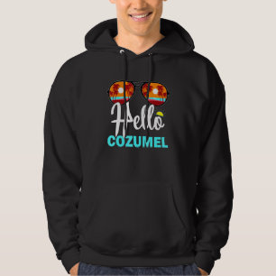 Kühle Cozumel Mexiko Insel Sommerferien Sonnenunte Hoodie