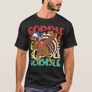 Kühle Dabbing Truthahn-Glucken-Erntedankfest T-Shirt