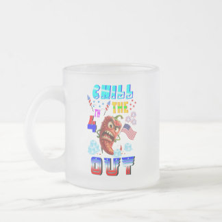 Kühle den 4. Juli aus Mattglastasse