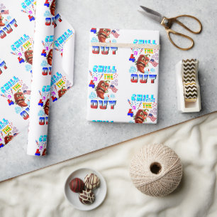 Kühle den 4. Juli herunter Geschenkpapier