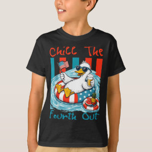 Kühle den vierten patriotischen Entenunabhängigkei T-Shirt