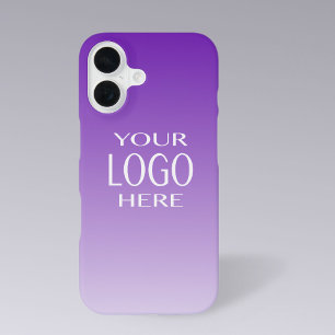Kühle DIY-Farbenverlauf Ihr Logo-Ersatz iPhone 16 Hülle