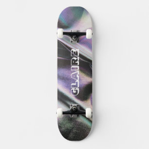 Kühle dunkle holografische Namenskollektion Skateboard
