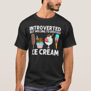 Kühle Eiscreme-Kunst für Männer Frauen Gelato-Kege T-Shirt