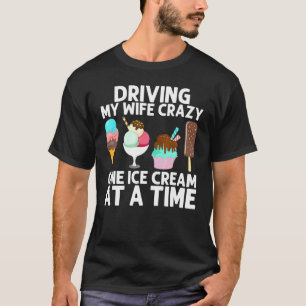 Kühle Eiscreme-Kunst für Männer Papa Gelato-Kegel T-Shirt